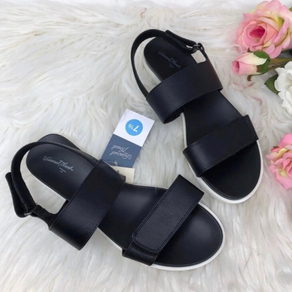 A New Day Natalie Black Women Ankle Sandals